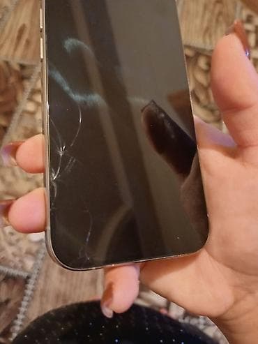 iphone 15 pro max azn: IPhone 15 Pro, 128 GB, Matte Silver, Qırıq, Face ID — 3