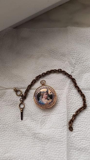 Antik cib saatı – Moser & Cie, çift qapaqlı, əl ilə quraşdırılan