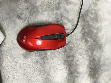 komputer korpusu: Tensai TS-MO-513U simli optik mouse - Rəng: qırmızı-qara - Bağlantı — 2