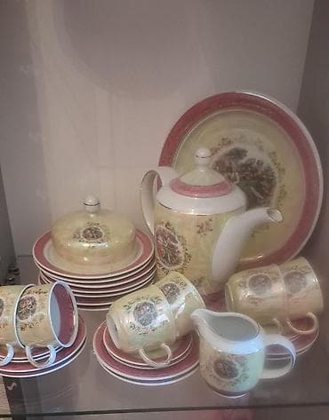 Çay dəsti, Farfor