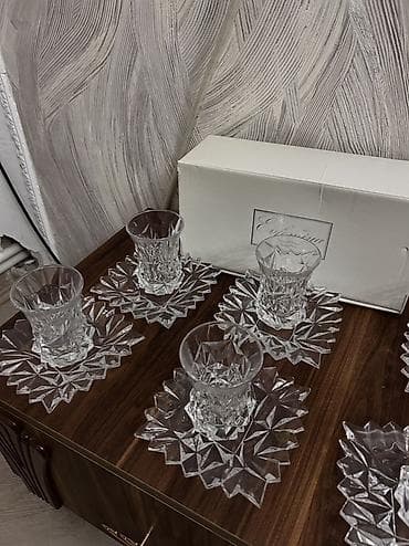 çayni servis: Çay dəsti, Xrustal, 6 nəfərlik — 2