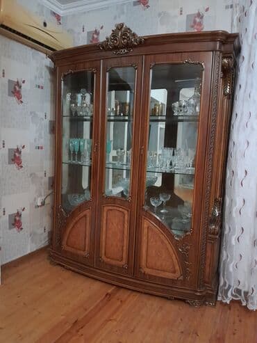 taxta şkaf: Açılan, 3 qapılı Düz dolab, Bufet — 3