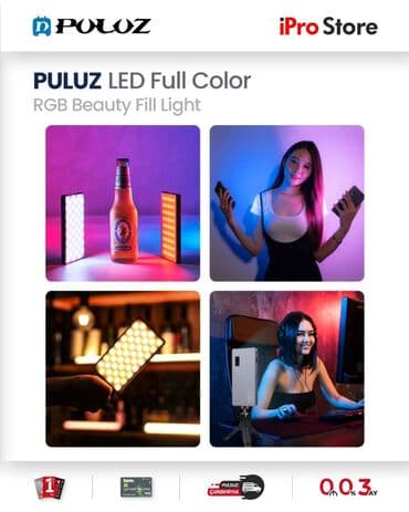 pillə: ❗️PULUZ LED Full Color RGB Vlogging Photography❗️ Xüsusiyyətləri 1 — 3