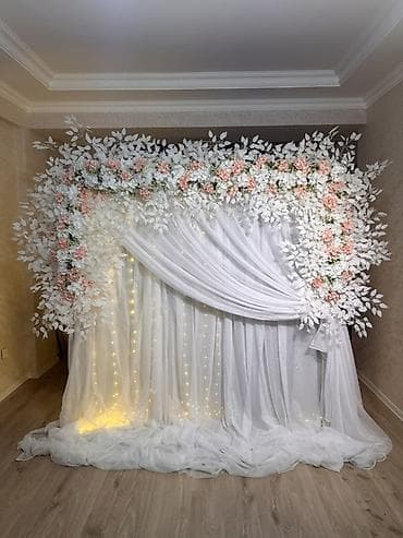 репетитор по геометрии 5 класс: Dekorativ fotozona/arxa fon kompozisiyaları - Nişan, toy, ad günü və — 3