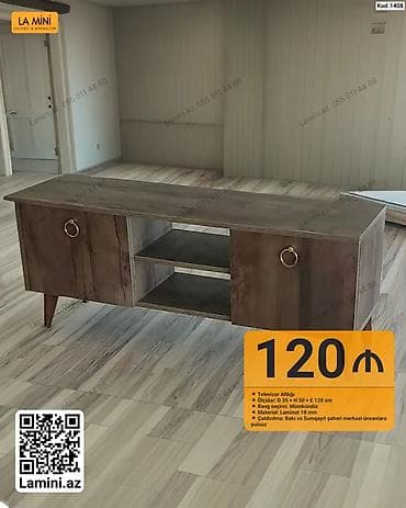 taxta ref: TV altlığı (Kod: 1408) - Ölçülər: Dərinlik 35 sm x Hündürlük 50 sm x — 1