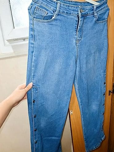 Mavi denim qadın cins şalvar Razmer : 31 beden - Kəsim: Düz/straight lalafo.az -da Mavi denim qadın cins şalvar Razmer : 31 beden - Kəsim: Düz/straight