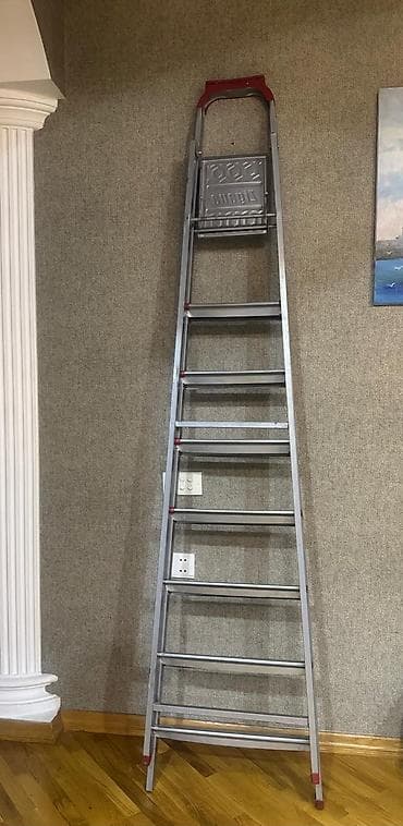 Ручные механические инструменты: Alüminium nərdivan – çoxpilləli, yığma model - Material: yüngül və — 1