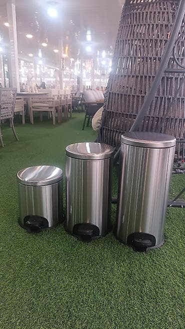 Tullantı qabları: Pedallı zibil qutuları – fərqli ölçü və dizaynlarda - Material — 3