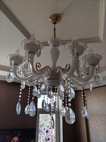 Çılçıraq, 8 lampa, Şüşə lalafo.az -da Çılçıraq, 8 lampa, Şüşə