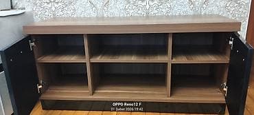 xacmaz mebel: İşlənmiş, Düz TV altlığı, Polkalı, Laminat — 3