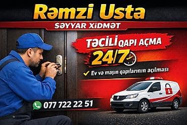 Rəmzi Usta – səyyar xilasedici çilingər xidməti - Təcili qapı açma