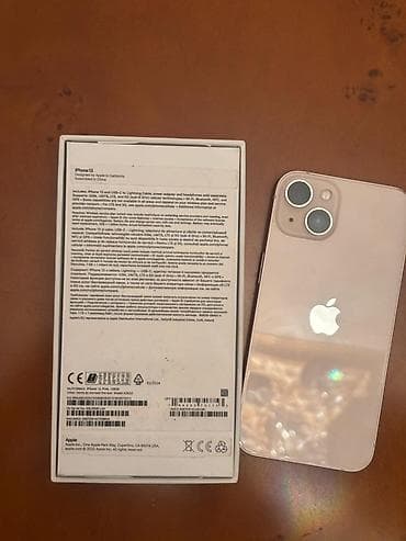 apple notebook: IPhone 13, 128 GB, Çəhrayı, Face ID — 5