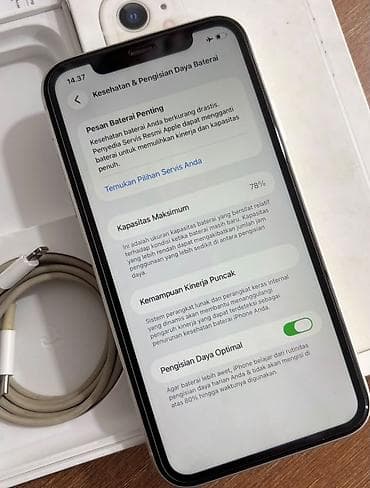 i̇phone telefon: IPhone 11, 128 GB, Ağ, Zəmanət, Simsiz şarj, Face ID — 7