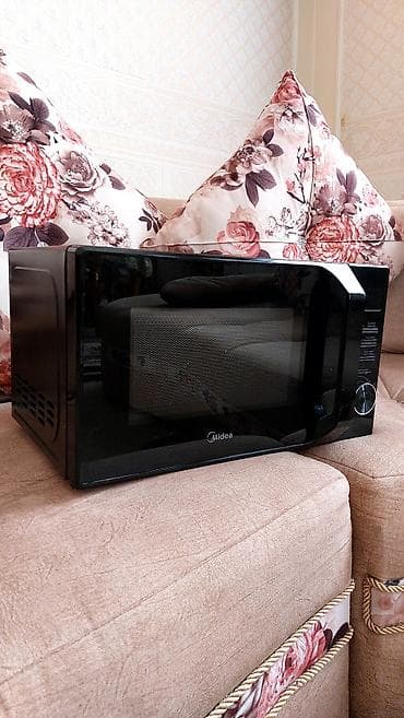 Mikrodalğalı soba Midea, Ayrıca dayanan, Mikrodalğalar ilə, rəng - Qara