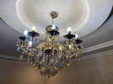 lüstr satışı: Çılçıraq, 10 və daha çox lampa, Xrustal — 1
