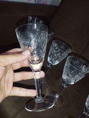 servant qablari: Qədəhlər, Xrustal, 6 ədədli dəst — 5