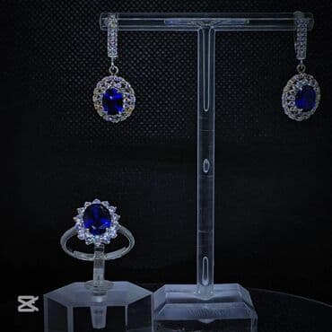 бижутерия из муранского стекла: Dəstə daxildir: Üzük, Gümüş — 1