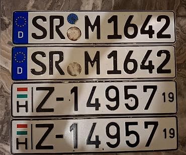 Məhsul: Avropa üslublu nömrə nişanları komplekti Təsvir: - 4 ədəd