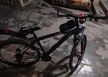 velosiped 28: SPORT TIME dağ velosipedi - Rəng: qara, narıncı detallarla - Çərçivə — 1