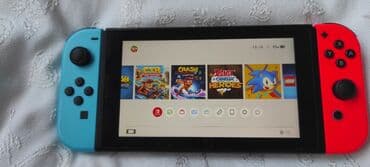 nintendo switch купить: Nintendo Switch (neon mavi/qırmızı Joy‑Con) Prasifka olunmuş Nintendo — 4