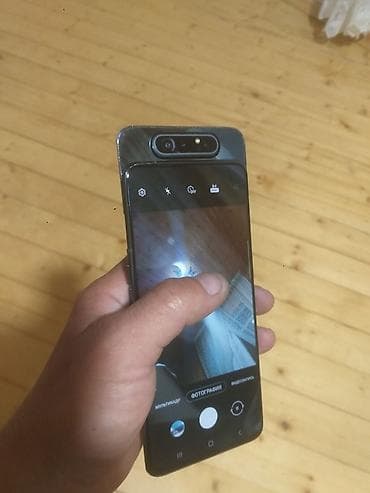 philips xenium 9@9h: Samsung Galaxy A80, 128 GB, rəng - Boz, İki sim kartlı, Face ID, Sensor — 4