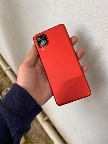 жесткий диск для ноутбука: Samsung Galaxy A12, 32 ГБ, цвет - Красный, Отпечаток пальца — 2