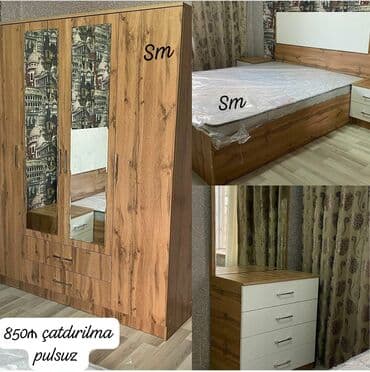 детская мебель в баку: *Yataq otağı dəsti*. Sifarişlə hazırlanır *qiymət 850 azn* Rəng — 1
