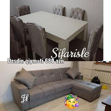 plastik stol stul: Divanlar kunc divan masa ve oturacaqlar divan ve masa desdi stol — 1