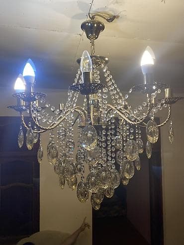 şamdam: Çılçıraq, 10 və daha çox lampa, Metal — 8
