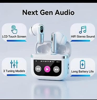 qulaqcıq bluetooth: Yeni Simsiz (Bluetooth) Qulaqcıqlar, rəng - Qara — 2