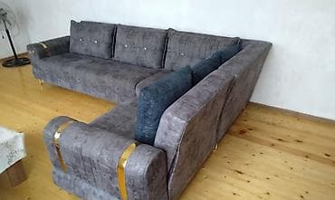 divan divan: Künc divan – müasir dizayn, rahat oturuş - Forma: L-şəkilli künc — 2