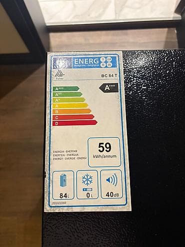 ev soyuducular: Ficher BC 84 T mini-soyuducu - Ümumi həcm: 84 litr - Dondurucu bölmə — 2