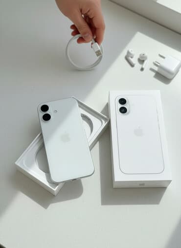 iphone 14 satilir: IPhone 16, 128 GB, Ağ, Simsiz şarj — 1