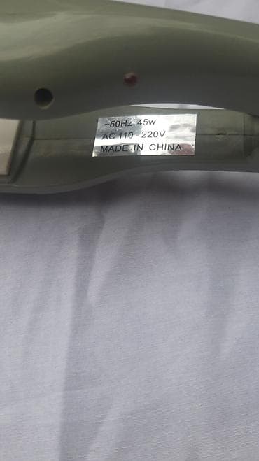 mini elektrik sobası: Saç ütüsü (elektrikli düzləşdirici) - Rəng: zeytun-yaşıl gövdə, ağ — 2