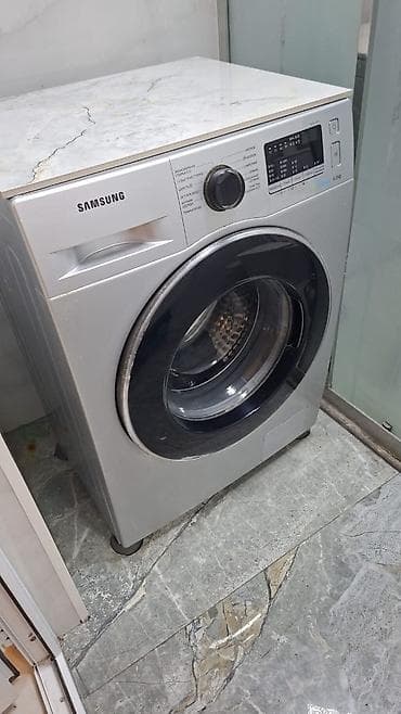 Sağlamlıq və gözəllik: Samsung paltaryuyan maşın – ön yükləməli, gümüşü korpus, ecobubble 6kg — 2