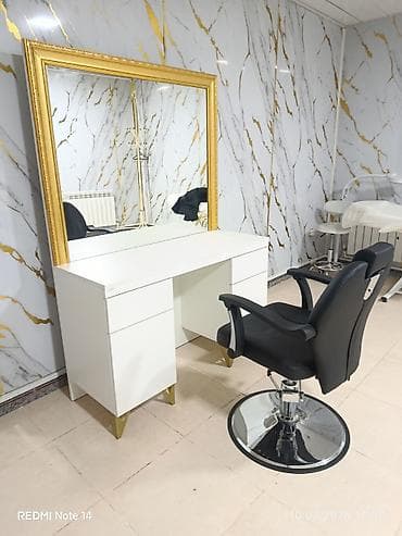 Салонные, медицинские комплекты мебели: 📌 Yenidir .Salondan istifadə üçün güzgülü vizaj/saç stolu və peşəkar — 1