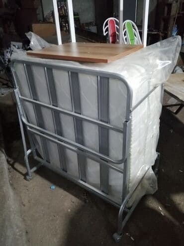 купить раскладушку в баку: Новый, Раскладушка с матрасом — 3