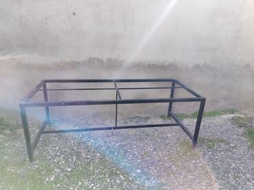 bag ucun masalar: Metall çarpayı/tumba çərçivəsi - Material: qalın divarlı kvadrat — 2