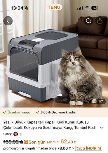 pisik yuvaları: Pisik tualeti.Temudan baha alınıb cox az istifade olunub tezedir yarı — 1