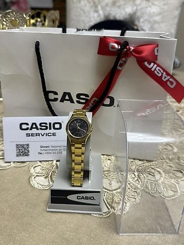 İşlənmiş, Qol saatı, Casio, rəng - Qızılı — 1