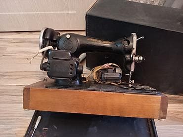 gedim: Elektrik tikiş maşını – vintaj model - Korpus: klassik qara gövdə — 4