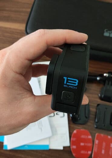 Videokameralar: GoPro Hero 13 Black. Kamera tam işlək vəziyyətdədir, bütün — 4