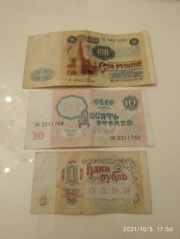 gümüş pul: 10 Sovet rublu, 1991 il — 2
