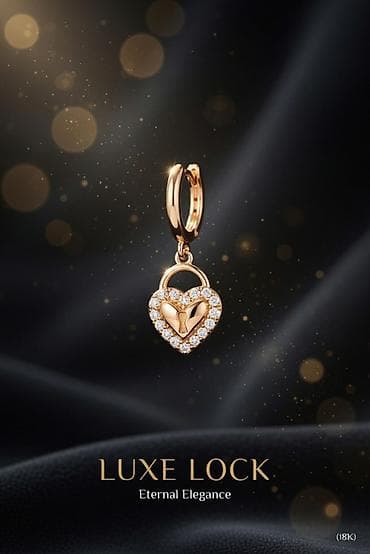 Sırğa, Sarı qızıl, 750 Əyar