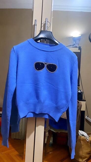 женские свитшоты с принтом: Anqorka kofta satiram tezedi geyinilmeyib s-m razmere gedir — 1