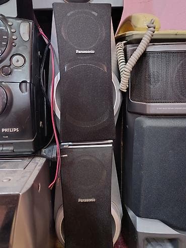 dvd disklər: Panasonic SA-PM31 mini hi-fi sistemi və müxtəlif akustik kolonlardan — 5