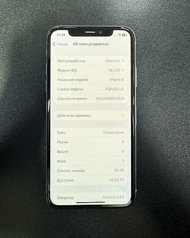 mini ipad 6: IPhone X, 64 GB, Gümüşü, Face ID — 4