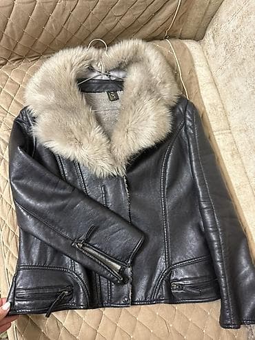 Cinslər: Alinib -290 manat Qadın dəri gödəkçə – qulluq olunmuş qara rəng, iri — 2