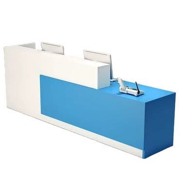 Sifarişlə ofis oturacaqları: Resepsiyon/qarşılanma masası – müasir ofis üçün - Dizayn: Minimalist — 1