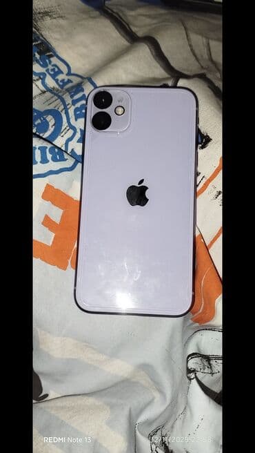 16 pro max qiyməti: IPhone 11, 128 GB, Deep Purple, Face ID — 2